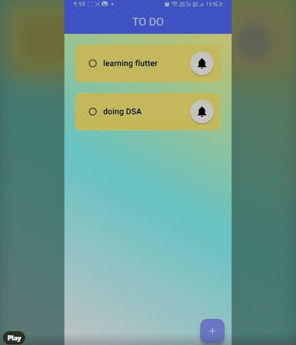 TODO Flutter app preview